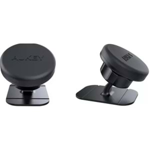 Aukey HD-C13-BK Güçlü Yapışkan ve Mıknatıslı Araç İçi Telefon Tutucu (Siyah)