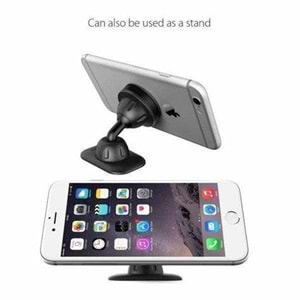 Aukey HD-C13-BK Güçlü Yapışkan ve Mıknatıslı Araç İçi Telefon Tutucu (Siyah)