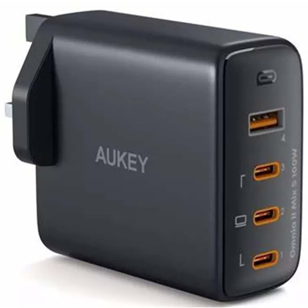 Aukey PA-B7S-WH 100W Dört Bağlantı Noktalı PD GaN Duvar Şarj Cihazı