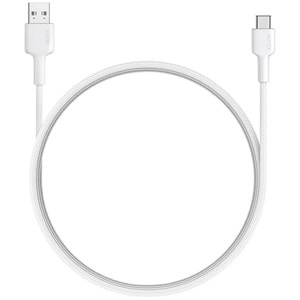 Aukey CB-CD30-WH Naylon Örgülü USB-A Type-C Şarj Kablosu (0,9 m)