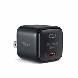 Aukey PA-B1T-WH 20W Mini QC 3.0 Type C Hızlı Şarj Adaptörü
