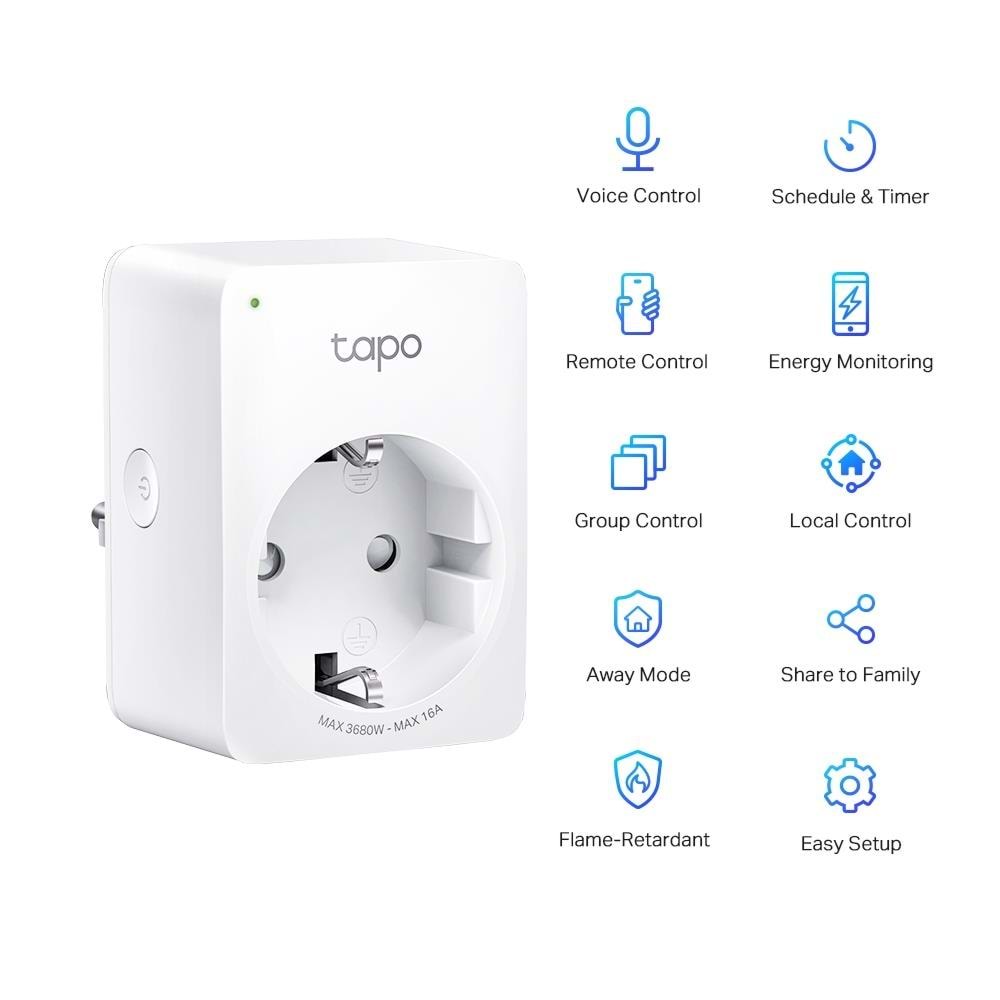 TP-Link Tapo P110(2-pack) Mini Akıllı Wi-Fi Priz