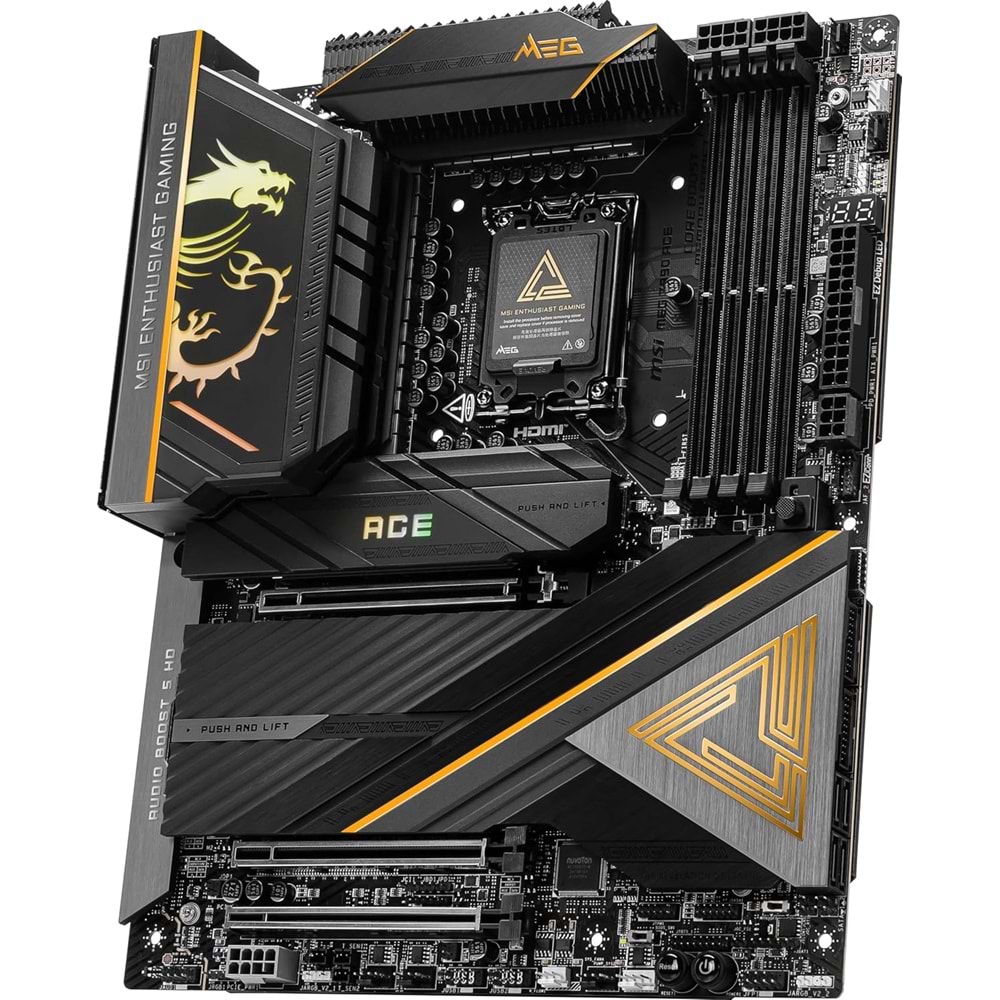 MSI MEG Z890 ACE DDR5 9200MHZ 1XHDMI 5XM.2 ATX 1851P (INTEL Ultra PROCESSORS SERIES 2)