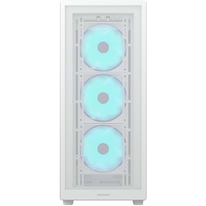 Cougar MX220 PSU YOK 4XARGB FAN Midi Tower Gaming Kasa Beyaz
