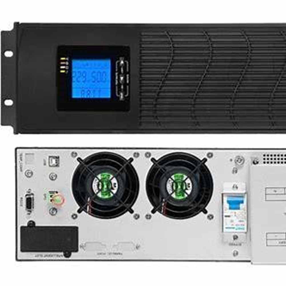 Tescom TEOS 320 20KVA 3F/3F (32X9AH) RS-232 6/15 DK LCD Online UPS (Trifaze)
