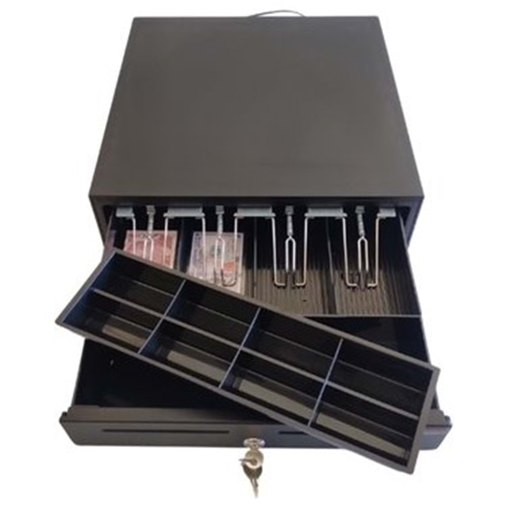 TAZGA 5 Gözlü Metal Kasa Para Çekmecesi