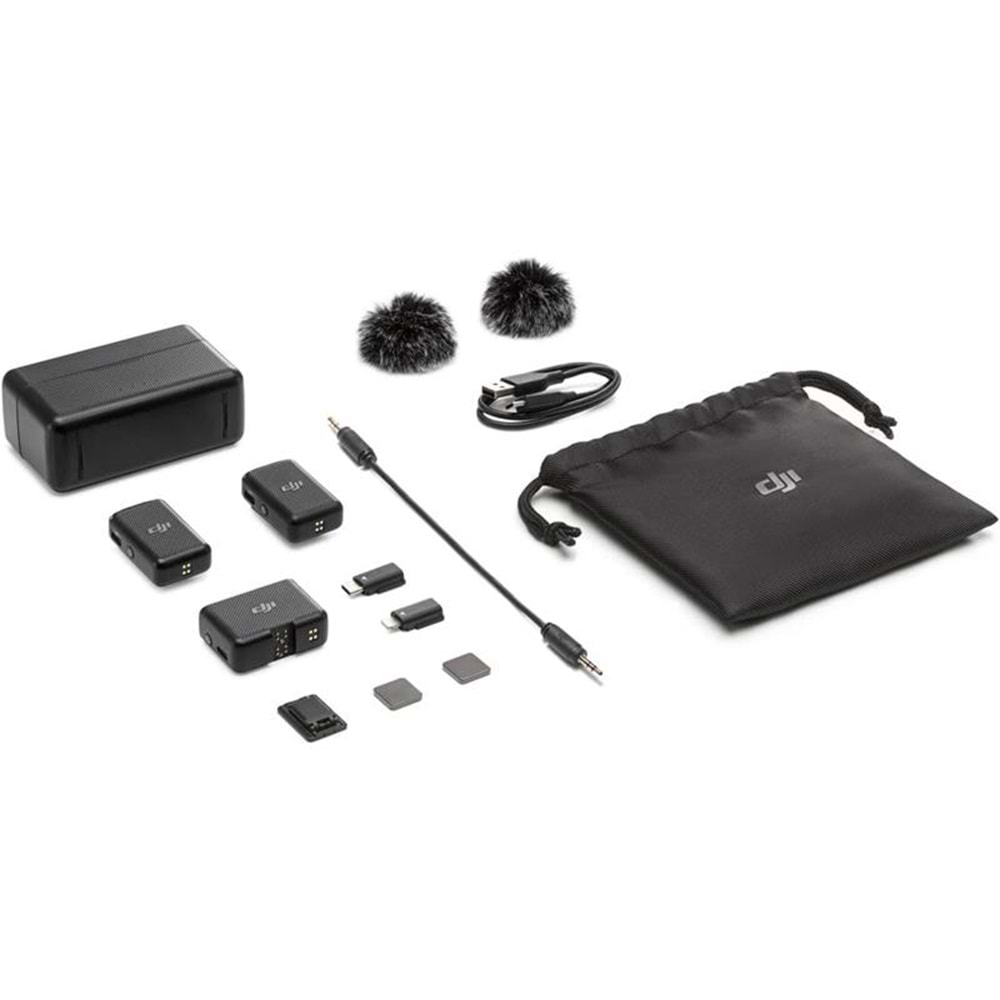 Dji MIC 2 TEK KİŞİLİK KABLOSUZ MİKROFON KİTİ (1TX-1RX) (RESMI DIST GARANTILI)