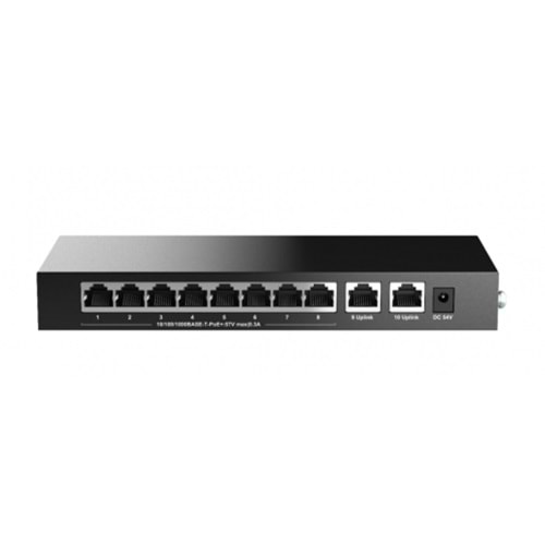 H3C Magic BS210T-HP 8 Port Gigabit + 2 Port Gigabit Uplink 110W POE Metal Kasa Switch