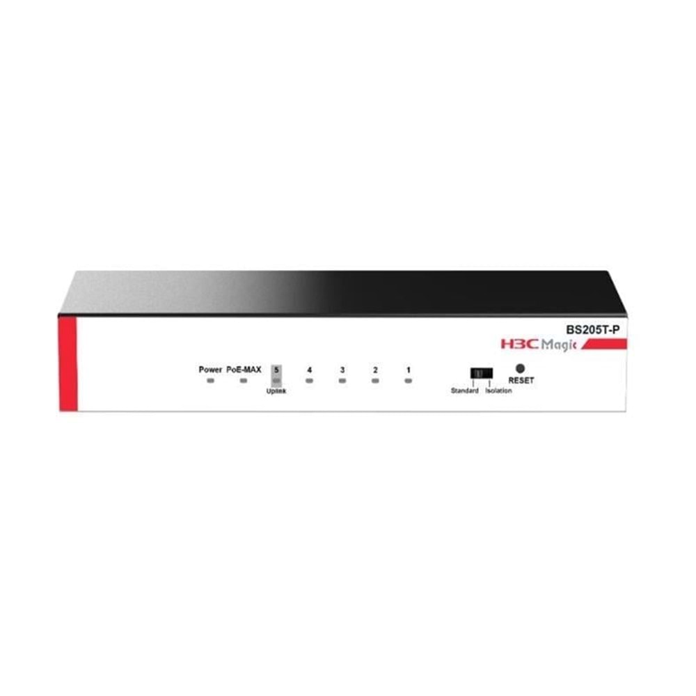H3C Magic BS210T-HP 8 Port Gigabit + 2 Port Gigabit Uplink 110W POE Metal Kasa Switch
