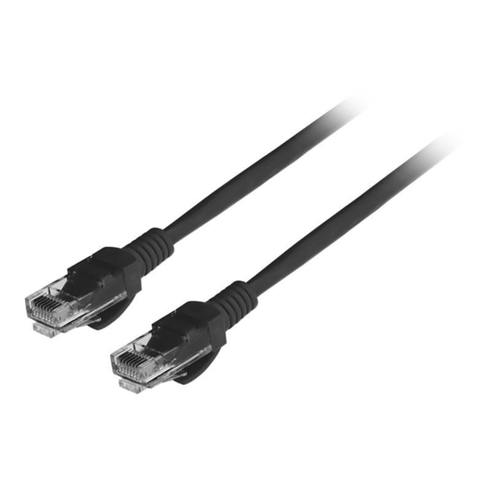 NETS DNE-PCU03-C6-0050-BK UTP CAT6 Patch Kablo 26AWG LSZH Bakır 0,5MT Siyah