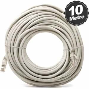 NETS DNE-PCU03-C6-1000-GY UTP CAT6 Patch Kablo 26AWG LSZH Bakır 10MT Gri