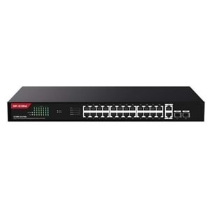 IP-COM G1128-24-410W 24 Port Gigabit +2XGB RJ45/SFP Uplink 370W POE Rackmount Switch
