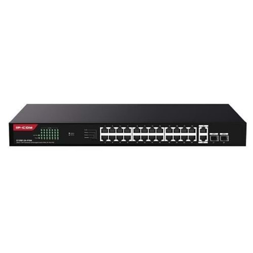 IP-COM G1128-24-410W 24 Port Gigabit +2XGB RJ45/SFP Uplink 370W POE Rackmount Switch