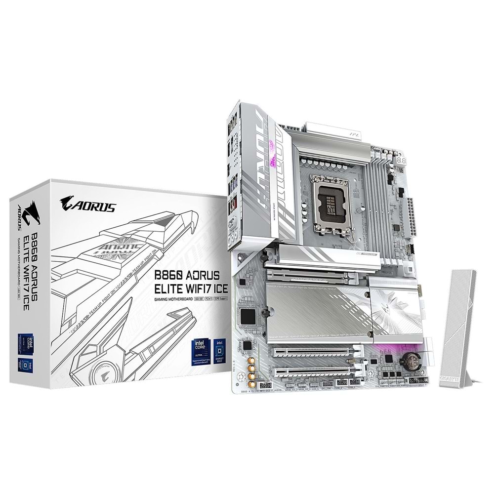 Gigabyte B860 Aorus Elite Wifi 7 Ice D5 1851Pin