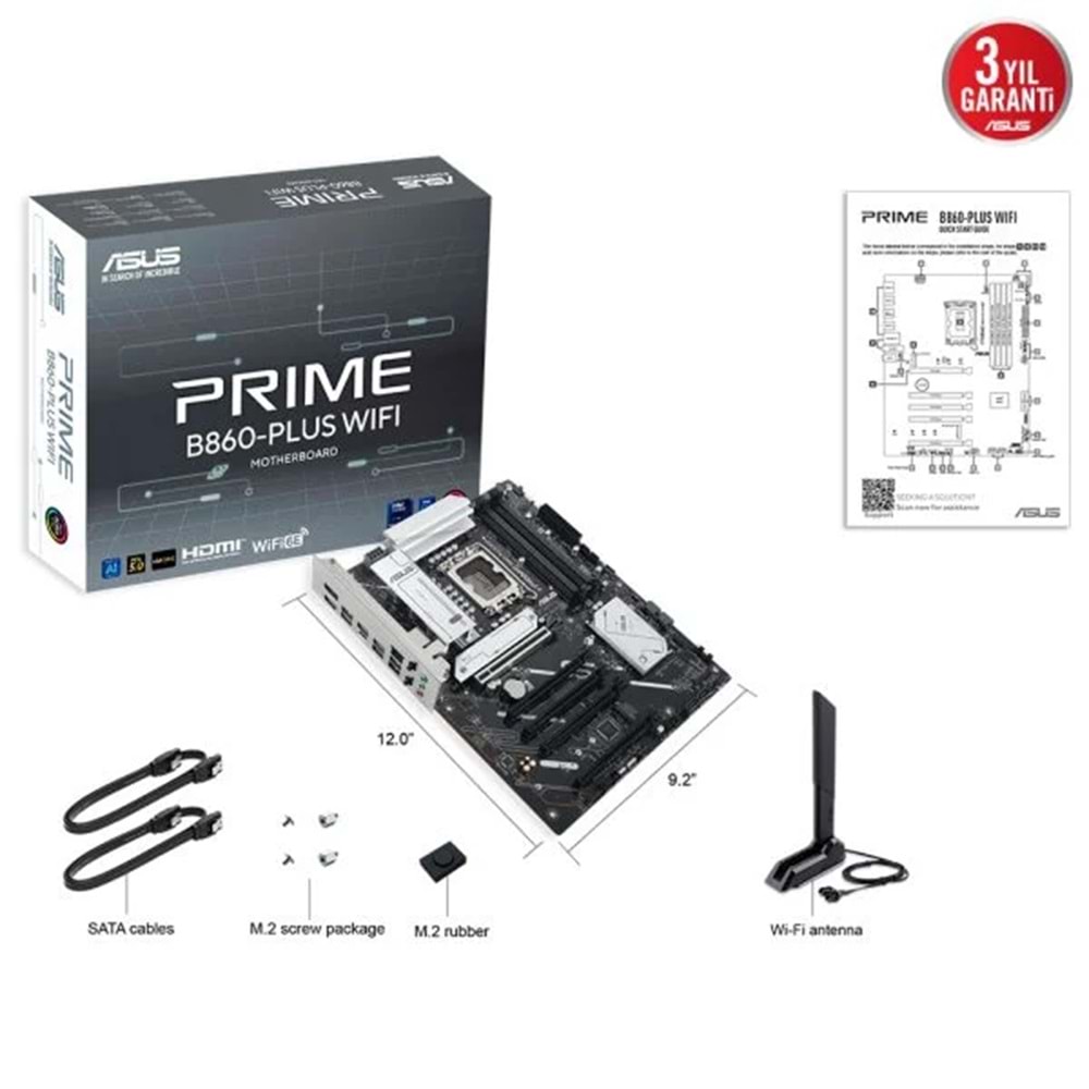 Asus Prime B860-Plus Wifi D5 1851P Hdmi Dp Type-C
