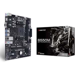 Biostar B550MH AMD B550 DDR4 M.2 USB 3.2 HDMI/VGA PCI 4.0 AM4 Anakart
