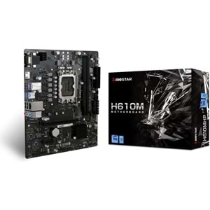 Biostar H610MHP 2.0 H610 DDR4 M2 USB 3.2 HDMI/VGA PCI 3.0 1700p Anakart