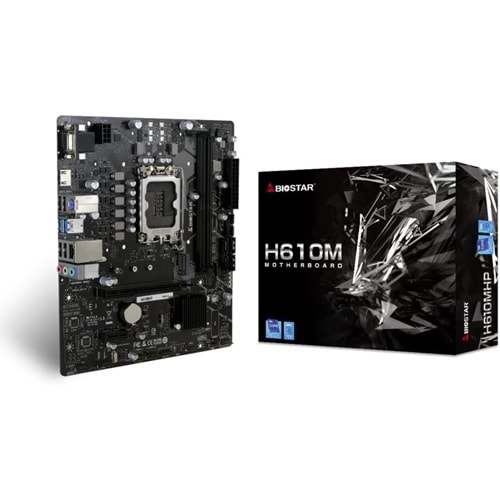Biostar H610MHP 2.0 H610 DDR4 M2 USB 3.2 HDMI/VGA PCI 3.0 1700p Anakart