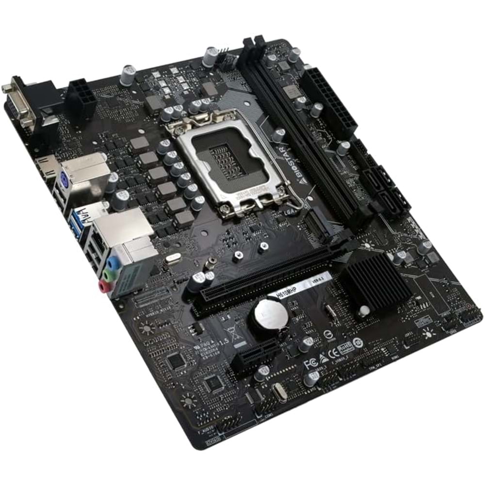Biostar H610MHP 2.0 H610 DDR4 M2 USB 3.2 HDMI/VGA PCI 3.0 1700p Anakart