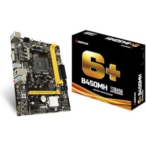 Biostar B450MH AMD B450 DDR4 M2 USB 3.0 HDMI/VGA PCI 3.0 AM4 Anakart