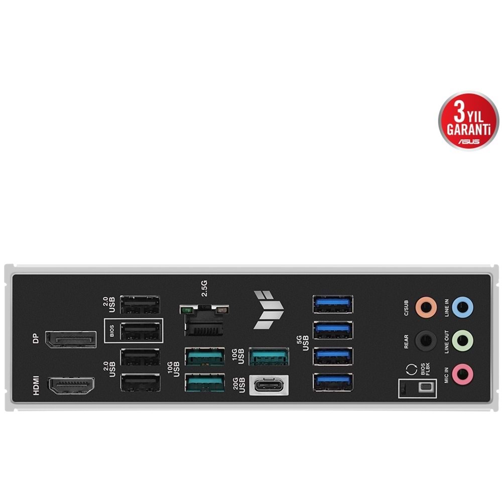 Asus TUF GAMING B850M-PLUS AMD B850 DDR5 USB3.2 M.2 DP/HDMI PCI 5.0 AM5 Anakart