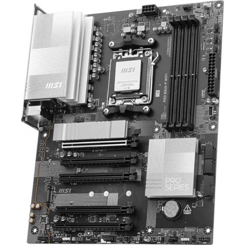 MSI PRO B840-P WIFI DDR5 8000MT/S 1XHDMI 2XM.2 ATX AM5 (AMD AM5 9000/8000/7000 Uyumlu)