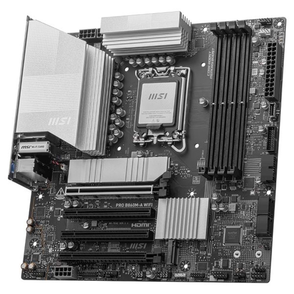 MSI PRO B860M-A WIFI DDR5 8800MT/S 1XHDMI 1XDP 3XM.2 MATX 1851P