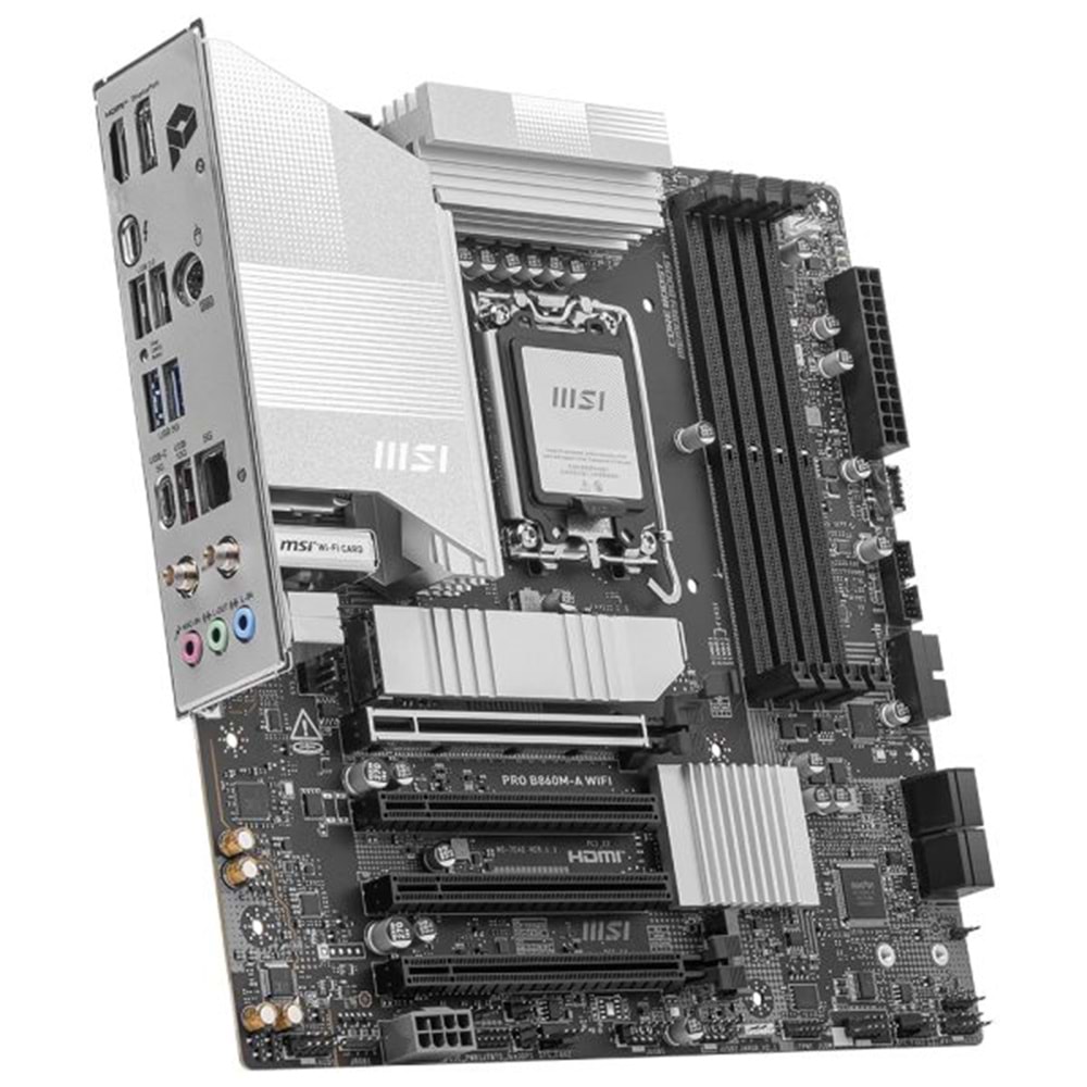 MSI PRO B860M-A WIFI DDR5 8800MT/S 1XHDMI 1XDP 3XM.2 MATX 1851P
