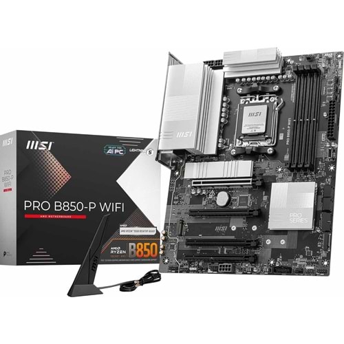 MSI PRO B850-P WIFI DDR5 8200MT/S 1XHDMI 3XM.2 ATX AM5 (AMD AM5 9000/8000/7000 Uyumlu)