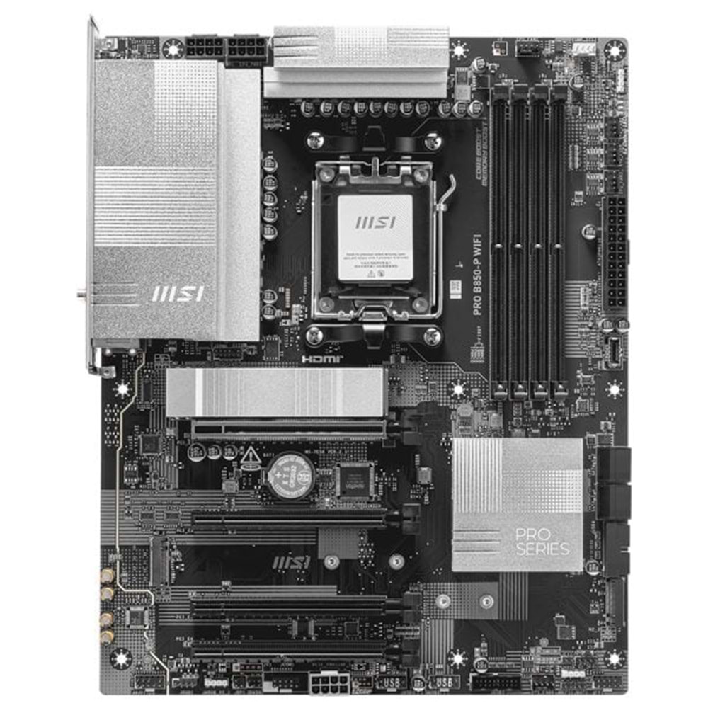 MSI PRO B850-P WIFI DDR5 8200MT/S 1XHDMI 3XM.2 ATX AM5 (AMD AM5 9000/8000/7000 Uyumlu)
