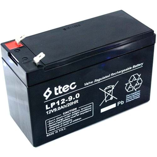 TTEC 12V 9AH Bakımsız Kuru Tip Akü