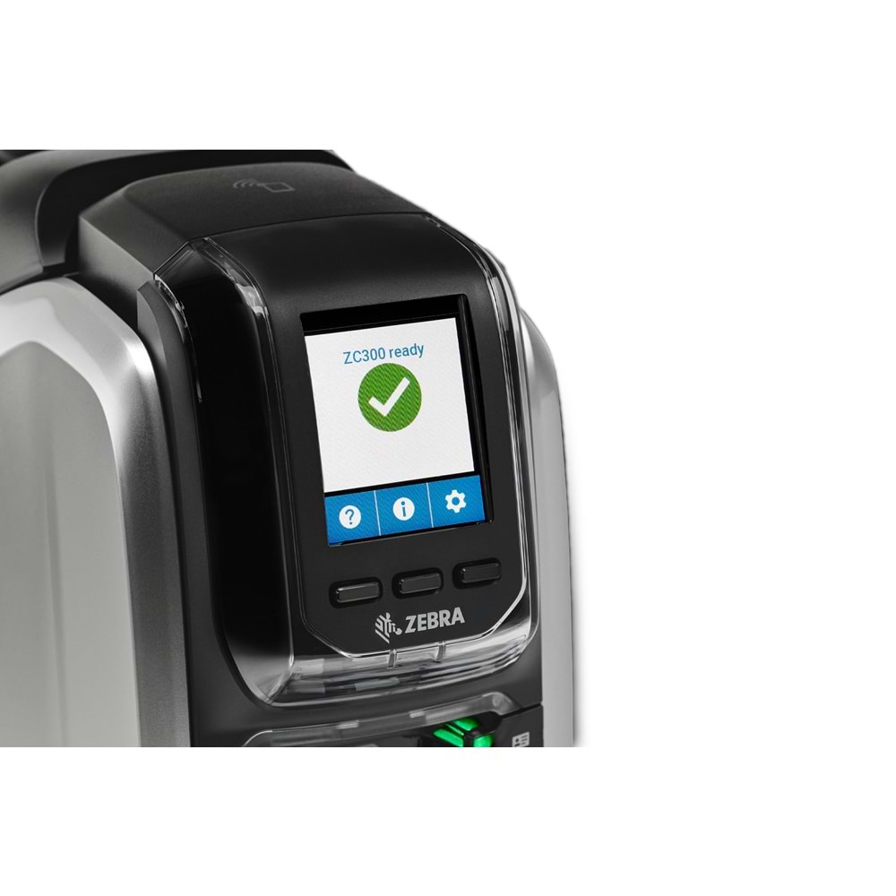 ZEBRA ZC300 (ZC32-000CQ00EM00) TERMAL TRANSFER 300DPI USB+ETHERNET ÇİFT YÜZ KART YAZICI