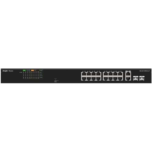Ruijie Reyee RG-ES118FGS-LP 16-Port 10/100+2X1GB RJ45/SFP (120W) Poe Rackmount S