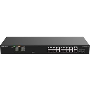Ruijie Reyee RG-ES118FGS-LP 16-Port 10/100+2X1GB RJ45/SFP (120W) Poe Rackmount S
