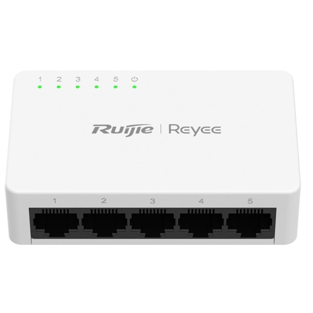 Ruijie Reyee RG-ES05F 5-Port 10/100 Mbps Tak Çalıştır Plastik Kasa Switch