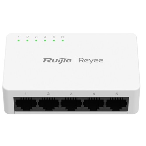 Ruijie Reyee RG-ES05F 5-Port 10/100 Mbps Tak Çalıştır Plastik Kasa Switch