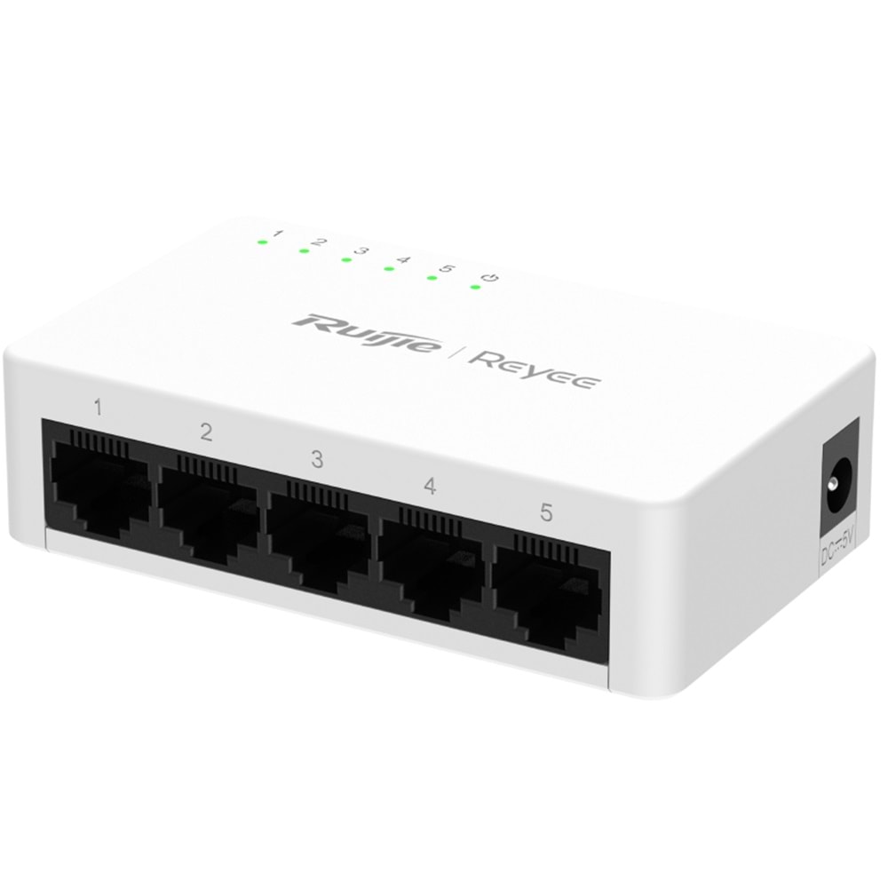 Ruijie Reyee RG-ES05F 5-Port 10/100 Mbps Tak Çalıştır Plastik Kasa Switch