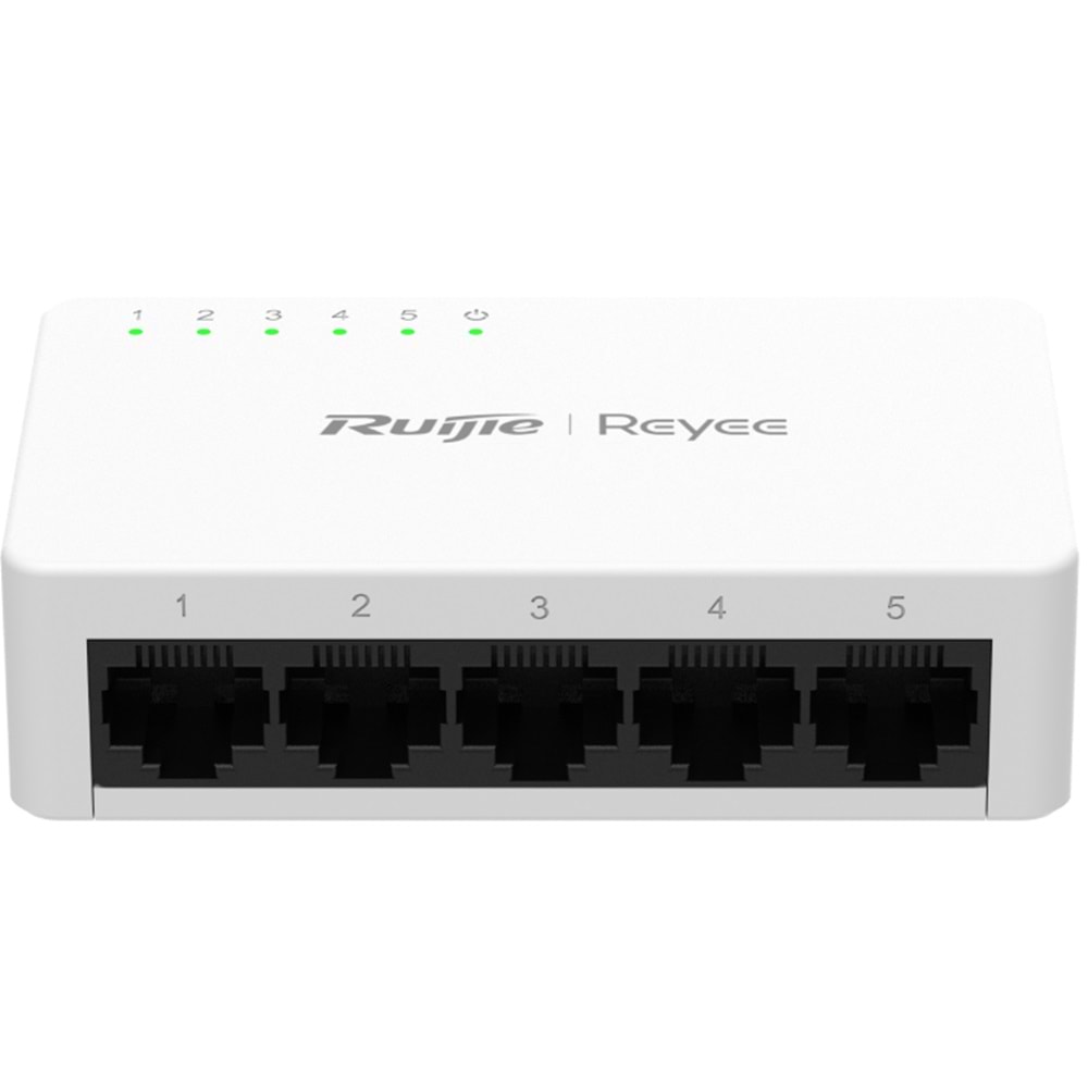 Ruijie Reyee RG-ES05F 5-Port 10/100 Mbps Tak Çalıştır Plastik Kasa Switch