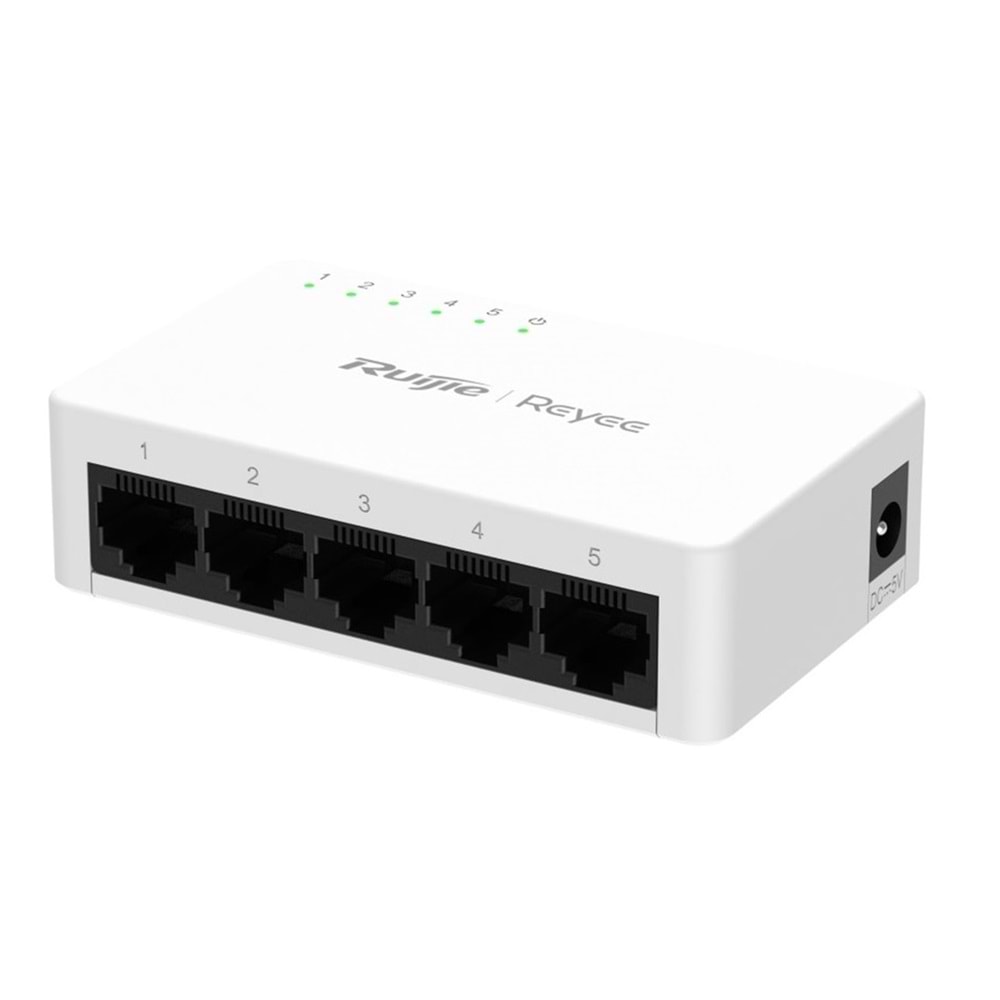 Ruijie Reyee RG-ES05G-L 5-Port Gigabit Tak Çalıştır Plastik Kasa Switch