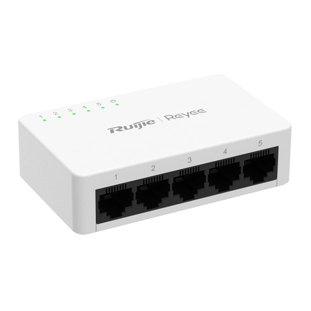 Ruijie Reyee RG-ES05G-L 5-Port Gigabit Tak Çalıştır Plastik Kasa Switch
