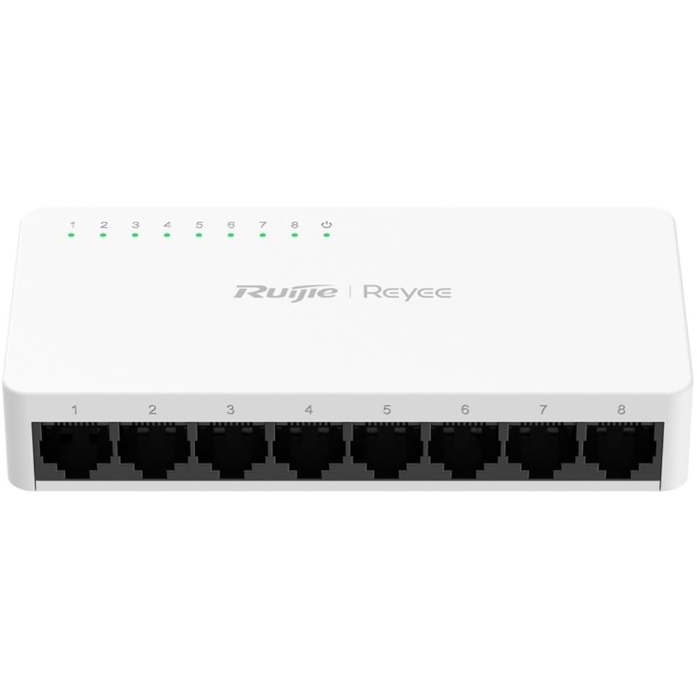 Ruijie Reyee RG-ES08F 8-Port 10/100 Mbps Tak Çalıştır Plastik Kasa Switch