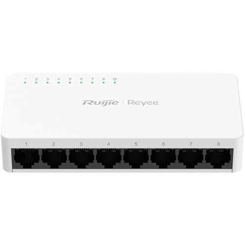 Ruijie Reyee RG-ES08F 8-Port 10/100 Mbps Tak Çalıştır Plastik Kasa Switch