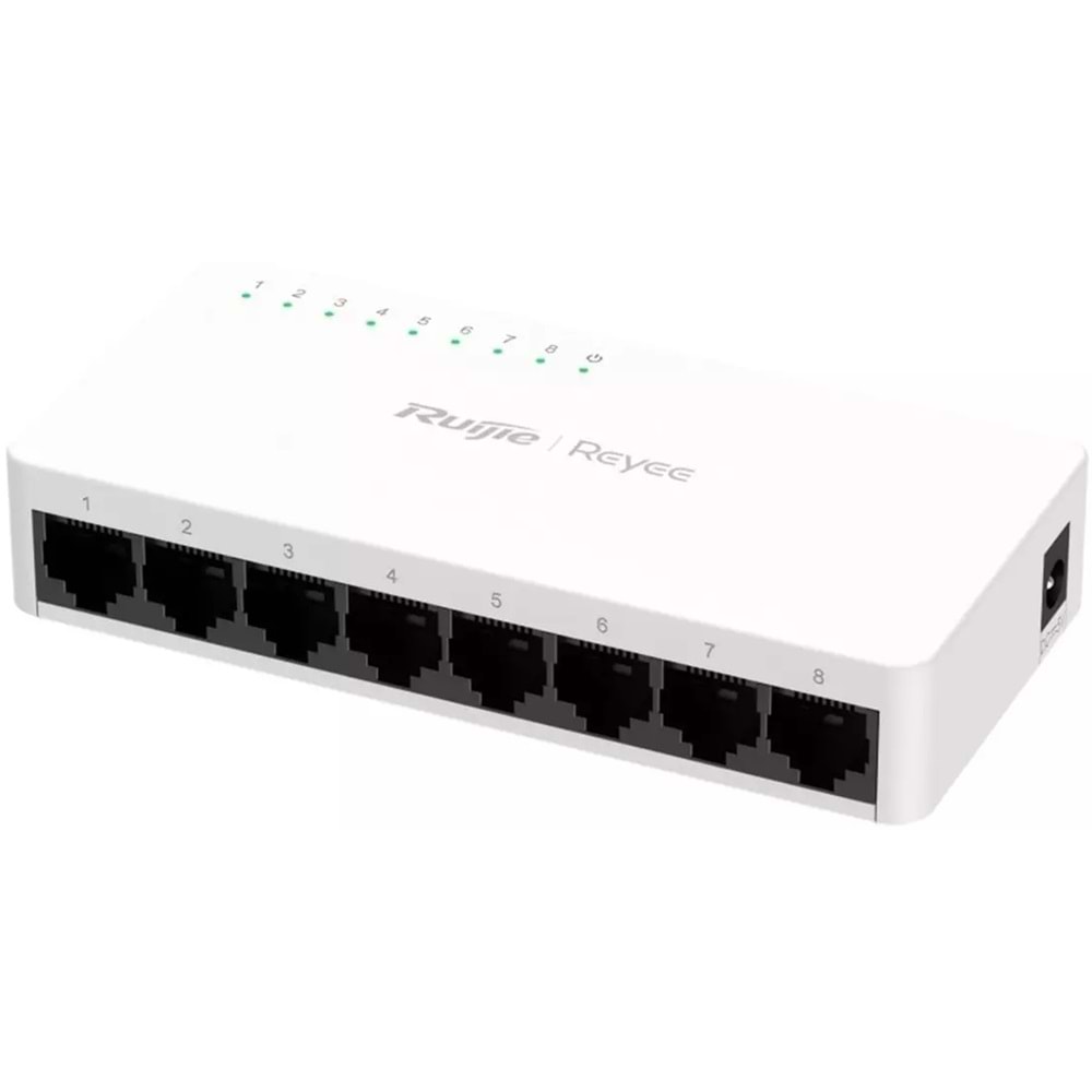 Ruijie Reyee RG-ES08F 8-Port 10/100 Mbps Tak Çalıştır Plastik Kasa Switch