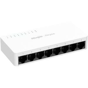Ruijie Reyee RG-ES08F 8-Port 10/100 Mbps Tak Çalıştır Plastik Kasa Switch