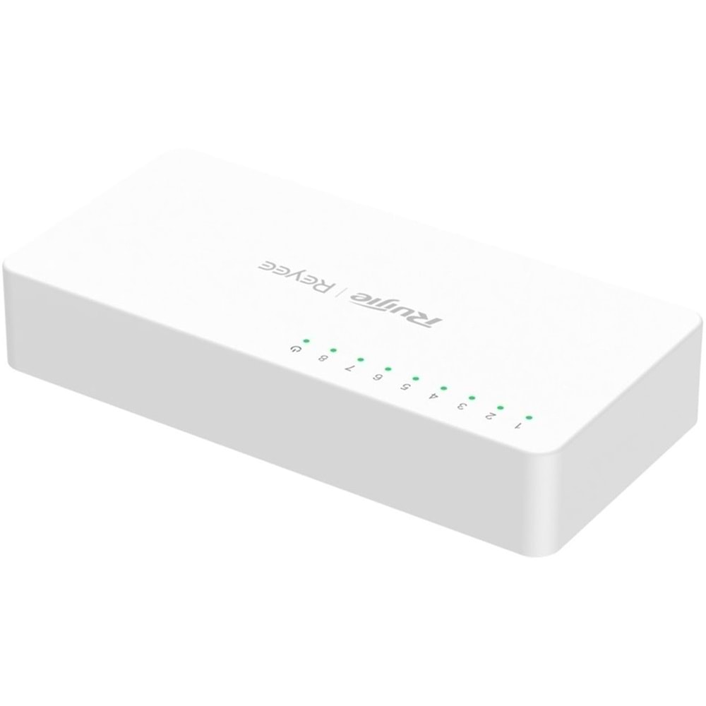 Ruijie Reyee RG-ES08G-L 8-Port Gigabit Tak Çalıştır Plastik Kasa Switch