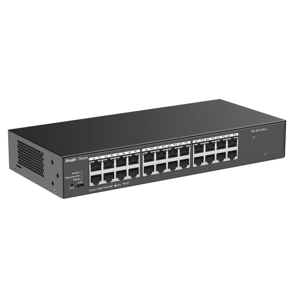 Ruijie Reyee RG-ES124G-L 24-Port Gigabit Metal Kasa Rackmount Switch
