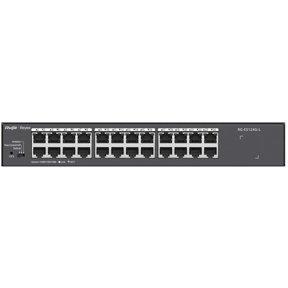 Ruijie Reyee RG-ES124G-L 24-Port Gigabit Metal Kasa Rackmount Switch