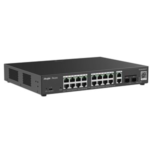 Ruijie Reyee RG-ES220GS-P 16-Port +2XGB RJ45/SFP(240W) Yön. Uplink Cloud Switch