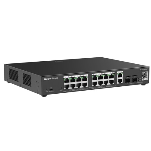 Ruijie Reyee RG-ES220GS-P 16-Port +2XGB RJ45/SFP(240W) Yön. Uplink Cloud Switch