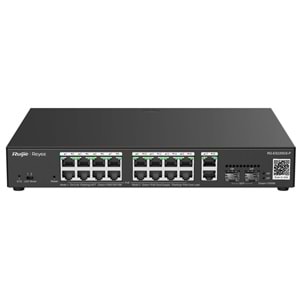 Ruijie Reyee RG-ES220GS-P 16-Port +2XGB RJ45/SFP(240W) Yön. Uplink Cloud Switch